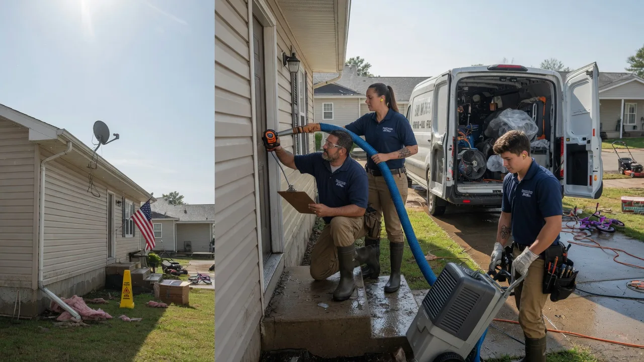 Ceiling Water Damage Restoration in Racine, MO near me
